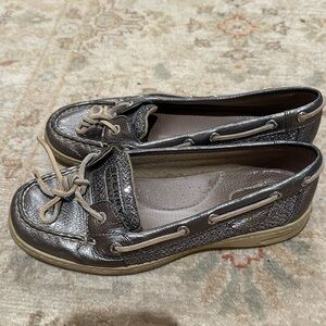 Sperry metallic boat shoes